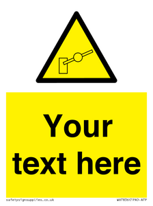 Custom warning barrier